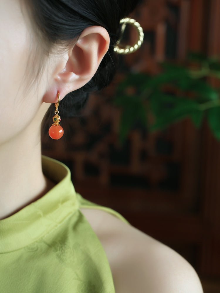 LingLong Jade Earrings | Jade Jewelry - OrientGem