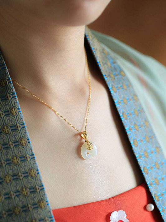 Little Elephant Jade Necklace｜Stylish Jade Jewelry - necklace - ORIENTGEM