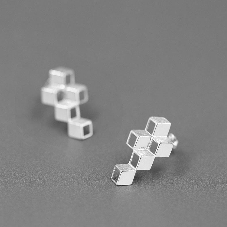 Magic Cube Earrings - OrientGem