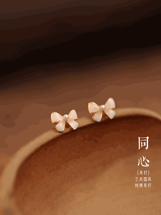 Mini Butterfly Jade Earrings - earrings - ORIENTGEM