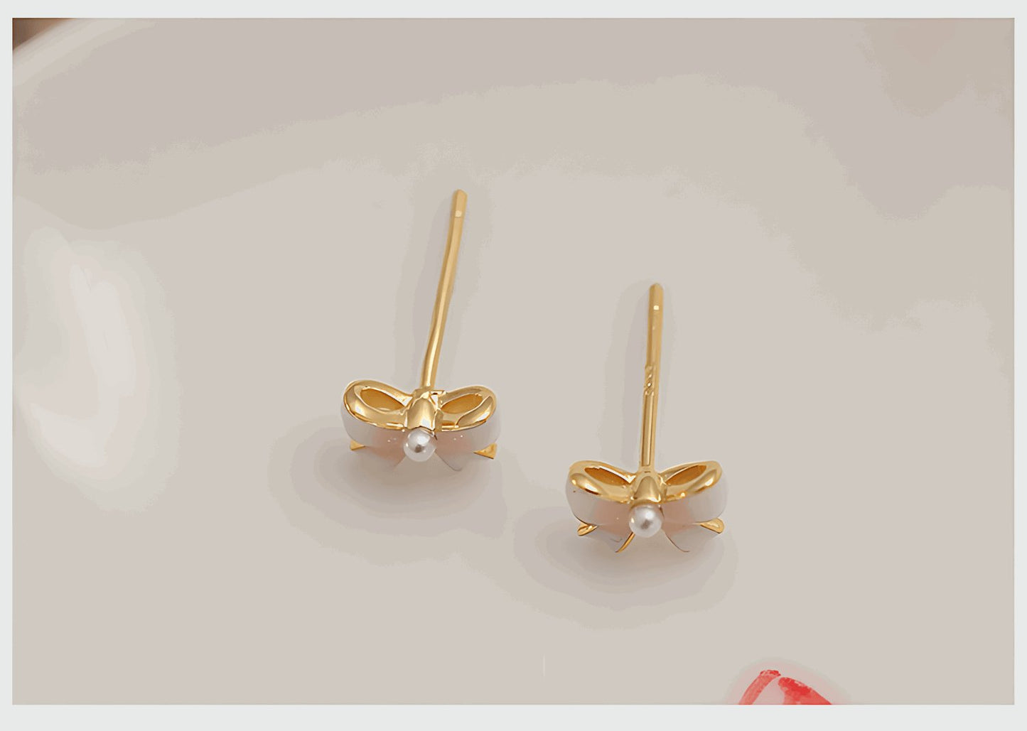 Mini Butterfly Jade Earrings, detail view of the handcrafted natural stone earrings