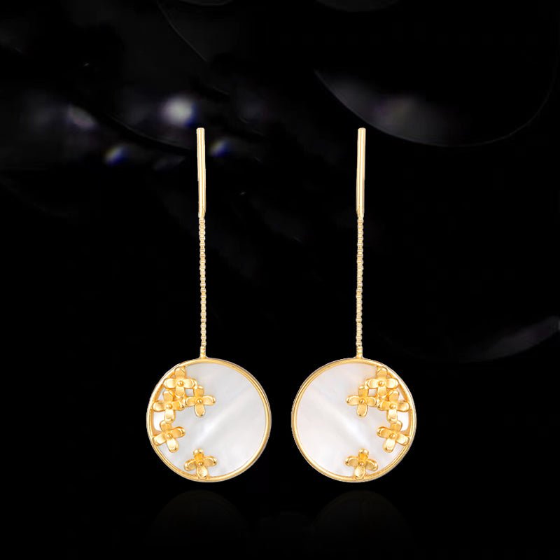 Mother of Pearl Earrings, handcrafted pearl earrings in artisan jewelry