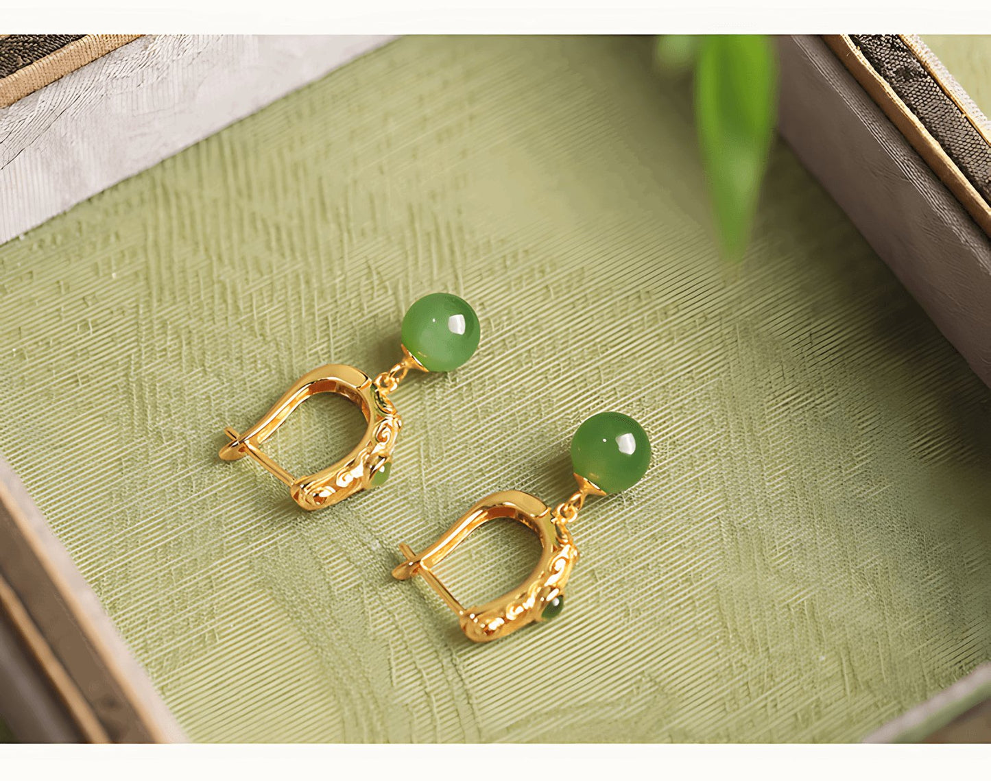 Palace Jade Earrings | Jade Jewelry - OrientGem