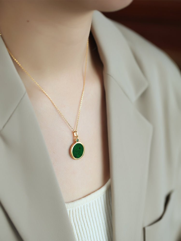 Peace and Happiness Jade Necklace | Stylish Jade Jewelry - OrientGem