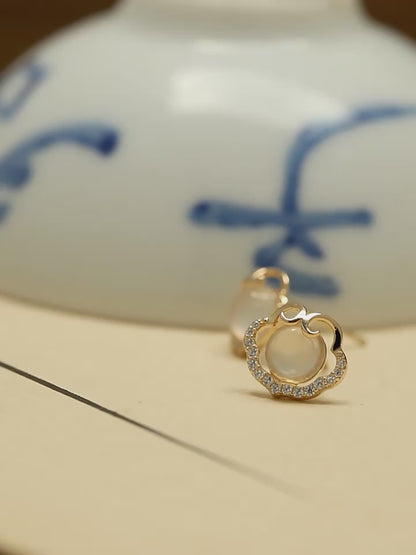 Ruyi Jade Earrings | Jade Jewelry