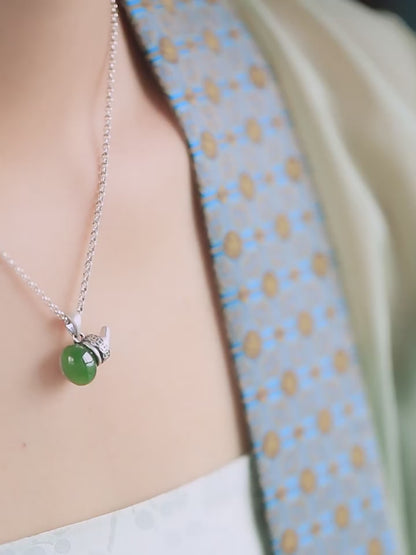 Gourd Jade Necklace | Stylish Jade Jewelry