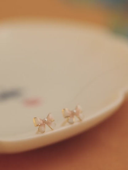 Mini Butterfly Jade Earrings