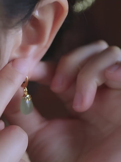 Raindrop Jade Earrings | Jade Jewelry