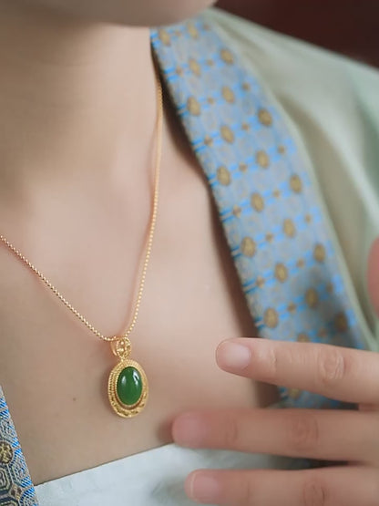 Teardrop Pendant Jade Necklace | Jade Jewelry