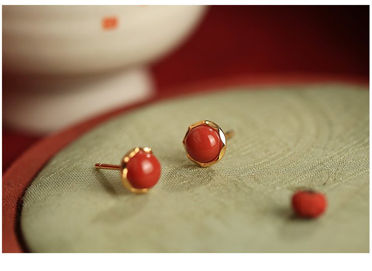 Red Bean Jade Earrings | Jade Jewelry - OrientGem