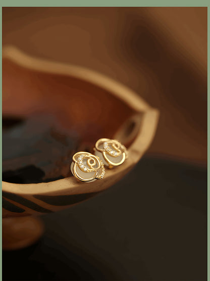 Rose Jade Earrings | Jade Jewelry, handcrafted natural stone earrings in jade jewelry