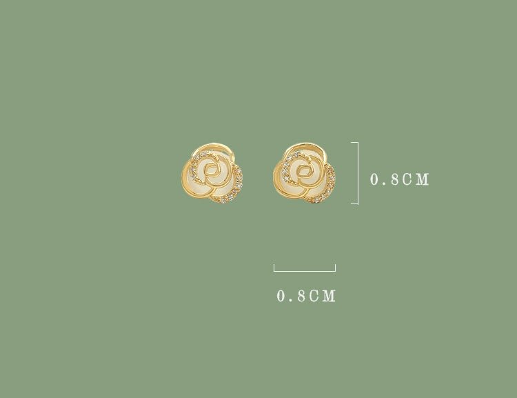 Rose Jade Earrings | Jade Jewelry, detail view of the handcrafted natural stone earrings