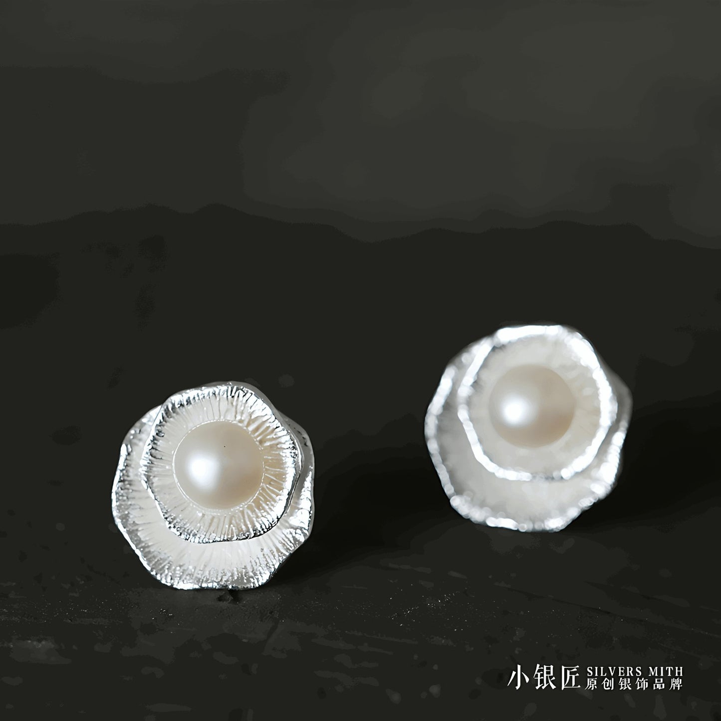 Silver Pearl Stud Earrings | Silver Jewelry - OrientGem