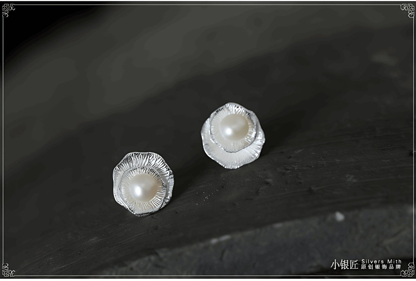 Silver Pearl Stud Earrings | Silver Jewelry - OrientGem