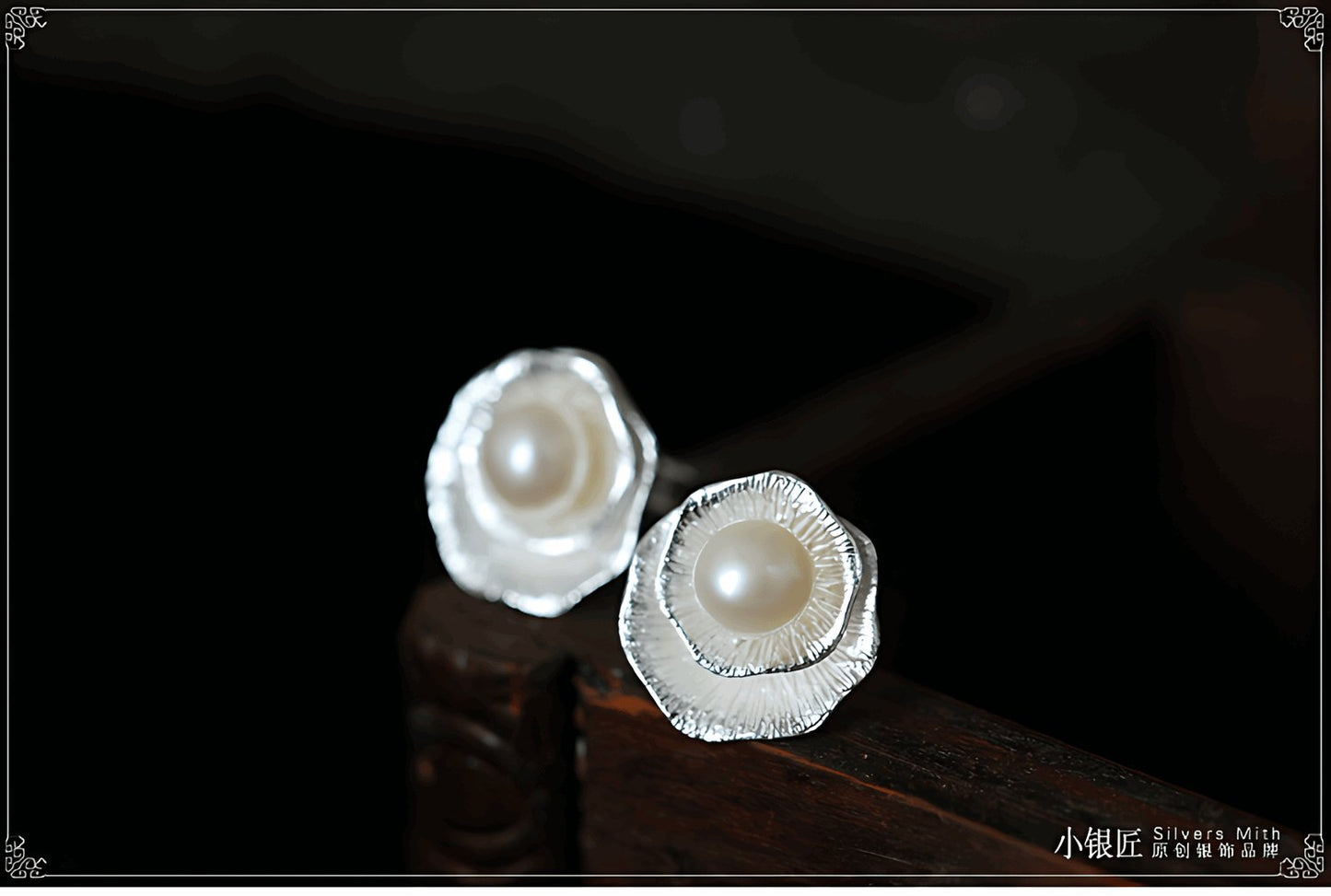 Silver Pearl Stud Earrings | Silver Jewelry - OrientGem