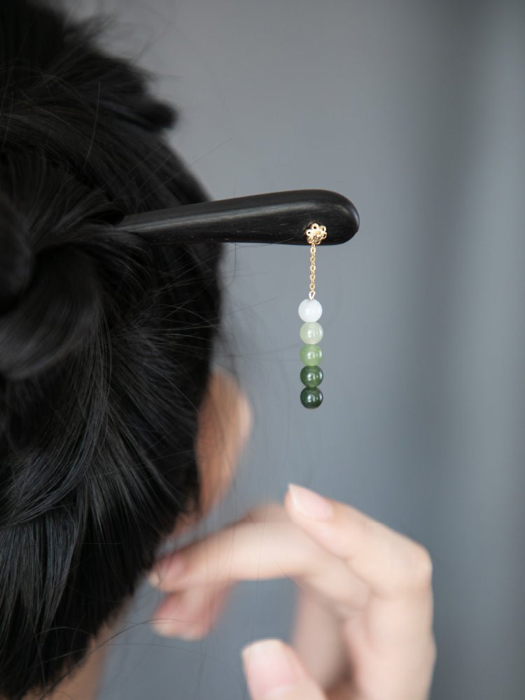 Spring Glow Jade Hairpin | Jade Jewelry - OrientGem