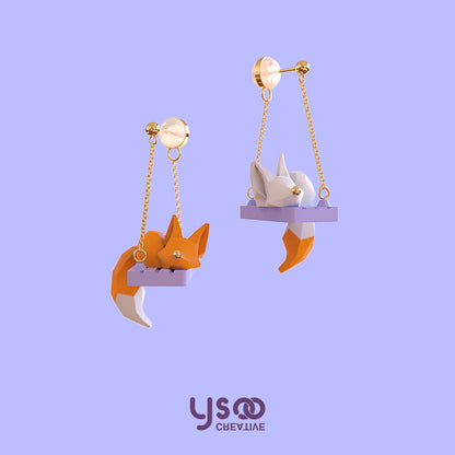 Swing Fox Earrings - OrientGem