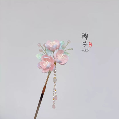 TaoFengYin Velvet Flower Hairpin - Velvet Flower - ORIENTGEM