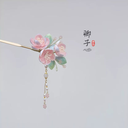 TaoFengYin Velvet Flower Hairpin - Velvet Flower - ORIENTGEM