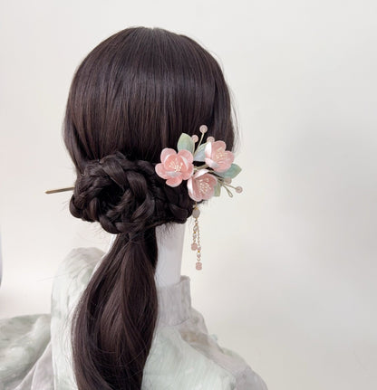 TaoFengYin Velvet Flower Hairpin - Velvet Flower - ORIENTGEM