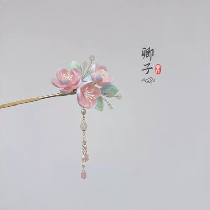 TaoFengYin Velvet Flower Hairpin - Velvet Flower - ORIENTGEM