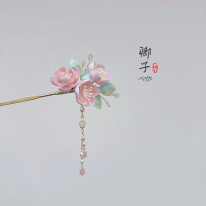 TaoFengYin Velvet Flower Hairpin - Velvet Flower - ORIENTGEM