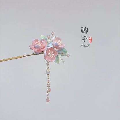 TaoFengYin Velvet Flower Hairpin - Velvet Flower - ORIENTGEM
