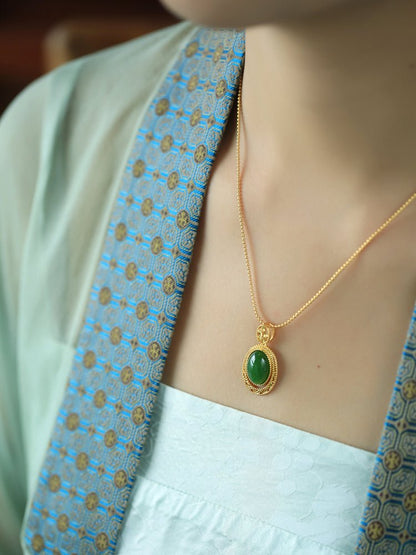 Teardrop Pendant Jade Necklace | Jade Jewelry - necklace - ORIENTGEM