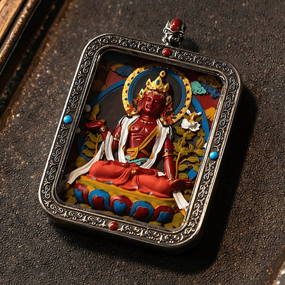 Thangka Necklace + Handmade Rope - necklace - ORIENTGEM