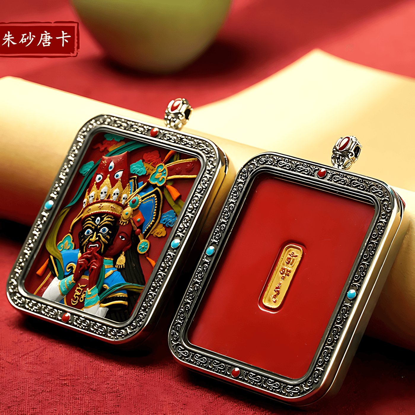 Thangka Necklace + Handmade Rope - necklace - ORIENTGEM