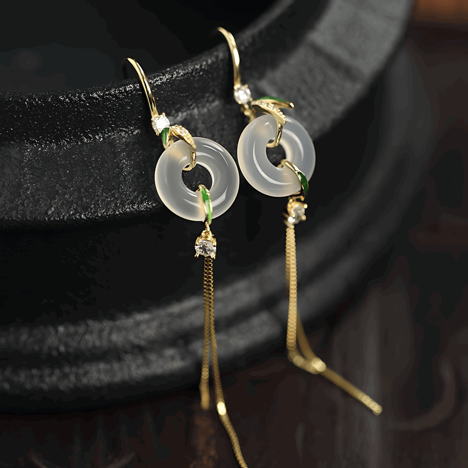 Tina Jade Earrings | Jade Jewelry, handcrafted natural stone earrings in jade jewelry