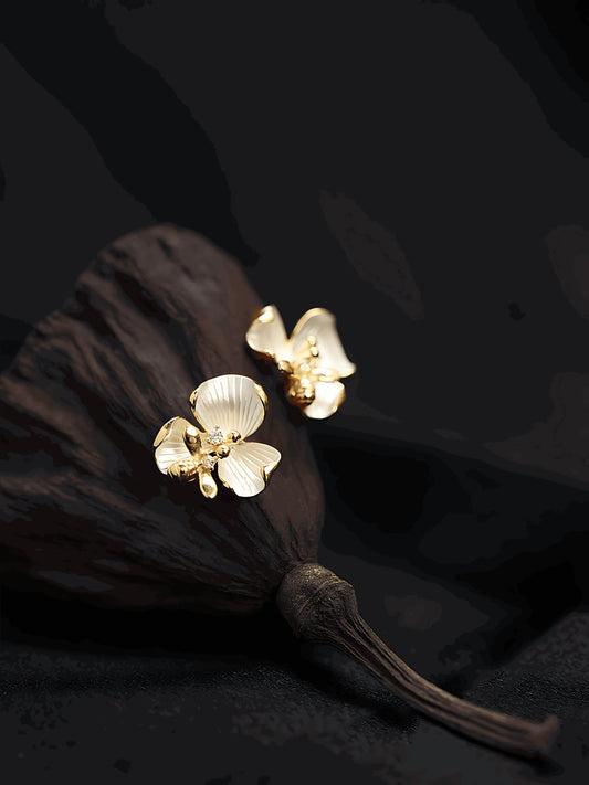 Tiny Flower Earring - earrings - ORIENTGEM