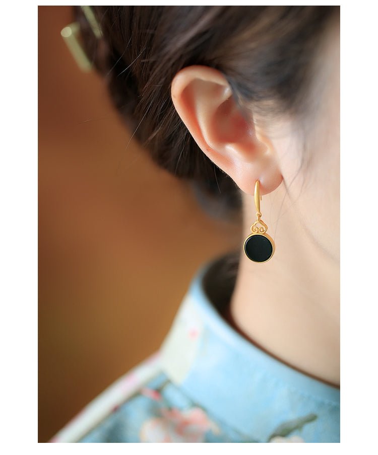 Tranquil Jade Bloom Earrings - OrientGem