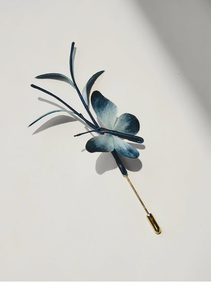 YuYaoNu Velvet Flower Hairpin | Handmade Jewelry - Hairpin - ORIENTGEM